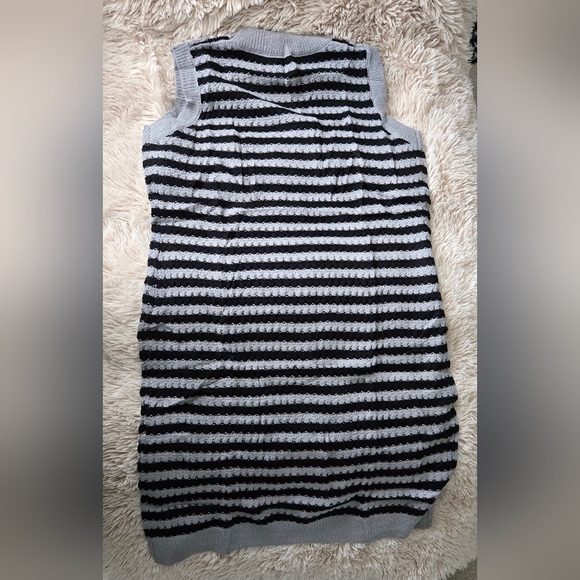 V Neck Striped Fall Sweater Vest/Dress/Cardigan #1080 NWOT - Picture 3 of 12